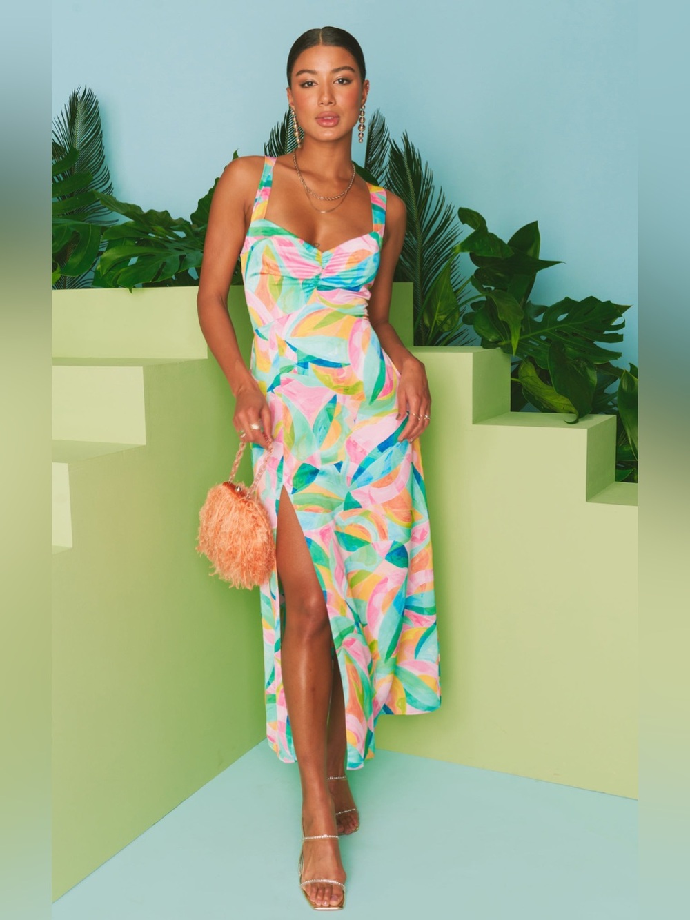 Show Me Your Mumu Mina Midi Dress Size M